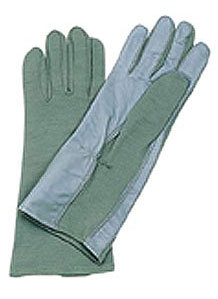 Military spec leather flight gloves olive drab size 9 l