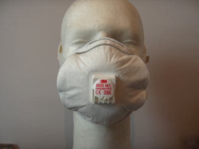 New 3M 8835 dust mask masks with valve respirator 