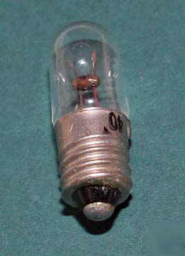 Nos indicator lamp bulb # 40 6.3V 0.15A tung-sol