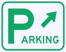 Parking area sign street road property business sign