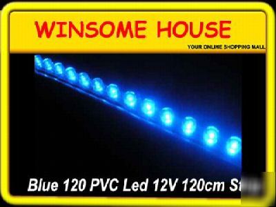 *cheapest* 12V blue 120 led flexible car pvc led strip