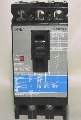 Siemens ite ED43B040 circuit breaker 3P/480V/40A lnc