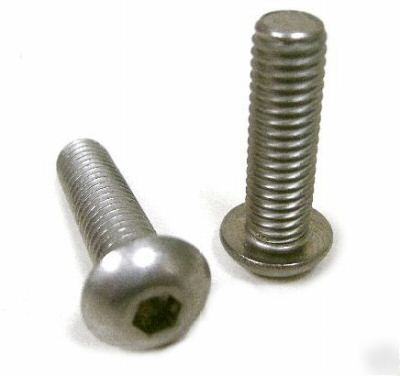 Stainless steel allen button head bolt 10-32 x 1