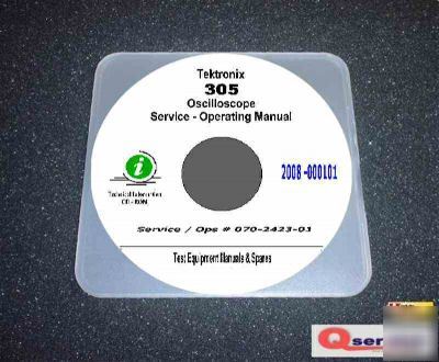 Tektronix tek 305 service - operating manual 