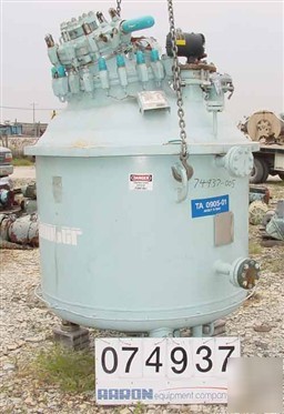 Used: pfaudler closed tank glass lined reactor, model r