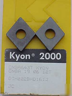 10PC kennametal cnga-643T grade kyon 2000 ceramic ins