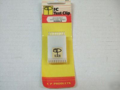 A p products ic test clip 923704-r 20 pin w.nail heads