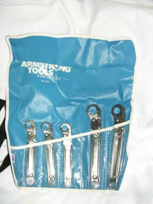 Armstrong ratcheting flarenut wrench set