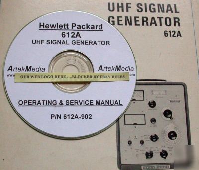 Hp 612A operating & service manual 