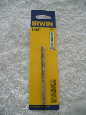 Irwin high speed general purpose drill bit 7/32