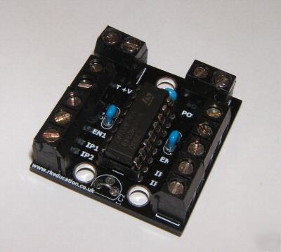 L293D h-bridge pcb for dc motor control with L293D ic