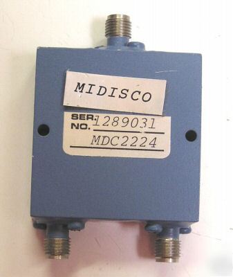Midisco MDC2224 1.0-2.0 isolated in-phase power divider