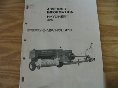 New holland hayliner 425 assembly information manual
