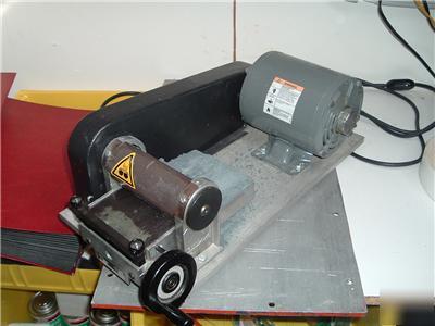Habasit belt grinder skiver. model a-100 with motor