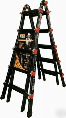 17' little giant pro ladder 1A wheels free accessories