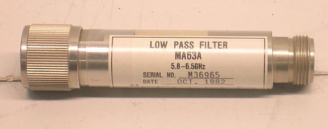 Anritsu - MA63A low pass filter