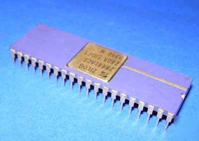 Cpu Z8441ACS zilog Z80A sio/1 gold purple vintage 1983