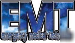 Emt emergency medical tech decal reflective 5