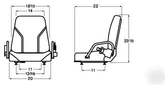 Komatsu forklift seat replacement lift truck seat, 
