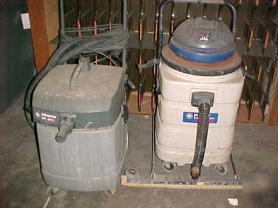 Lot of (2) wet/dry tank vacuum cleaners for parts only