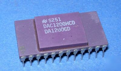 New DAC1200HCD nsc 24PIN purple ceramic dip rare 1970's