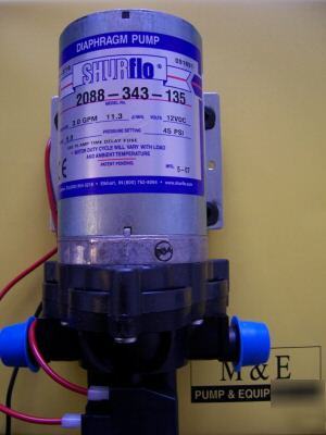 New shurflo diaphragm pump 2088-343-135 
