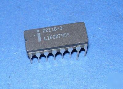 Ram D2117-7 16KX1 16K 2118J 16-pin cerdip rare intel