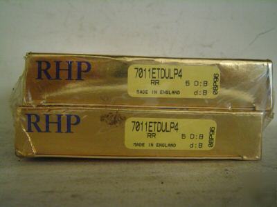 2 rhp bearings 7011ETDULP4