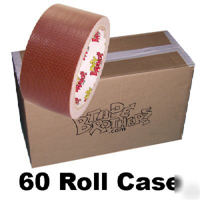 60 roll case of brown duct tape 2