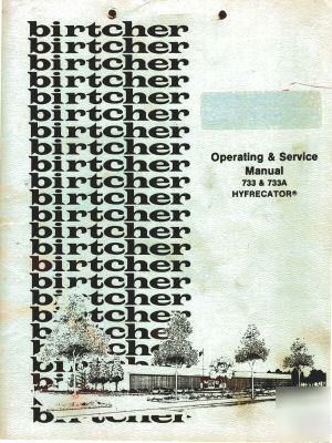 Birtcher 733/733A hyfrecator op/service manual - cd