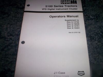 Case ih 5100 series tractors vfd digital instr manual 