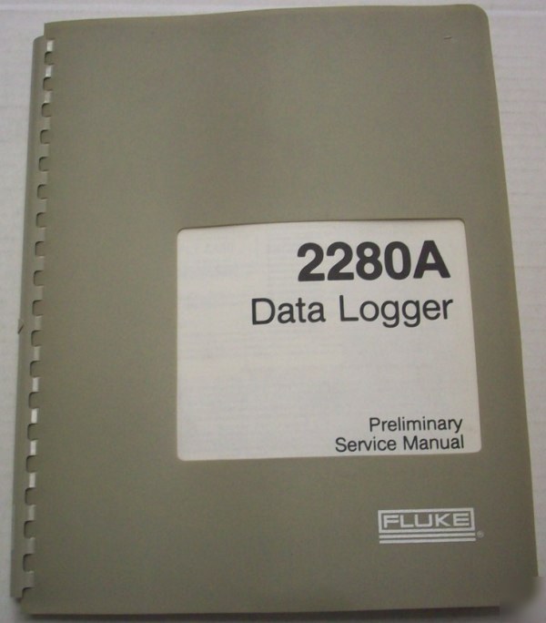 Fluke 2280A data logger prelim service manual - $5 ship