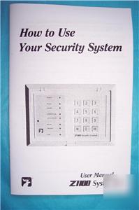 Moose user manual Z1100 system ii security alarm eet
