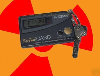 New radiation detector card dosimeter geiger counter 