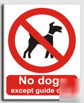 No dogs x g.dogs sign-adh.vinyl-200X250MM(pr-019-ae)