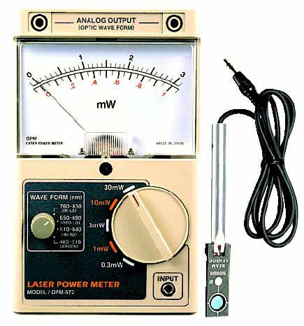 Technika: analog laser power meter - OPM572