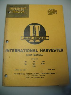 I&t shop service manual for international harvester