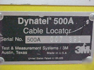 3M dynatel 500A cable locator with all accessories 