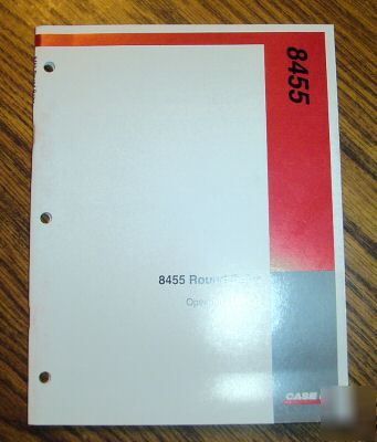 Case ih 8455 round baler operator's manual