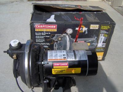 Craftsman 3/4 hp high pressure convertible jet pump