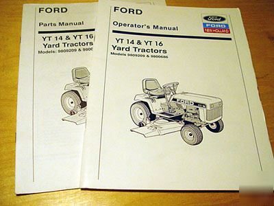 Ford YT14 YT16 operator's parts manual yt 14 16 9800686