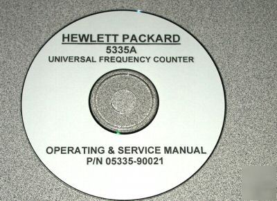 Hp 5335A operating, programming & service manual