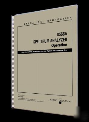 Hp - agilent 8566A operators manual