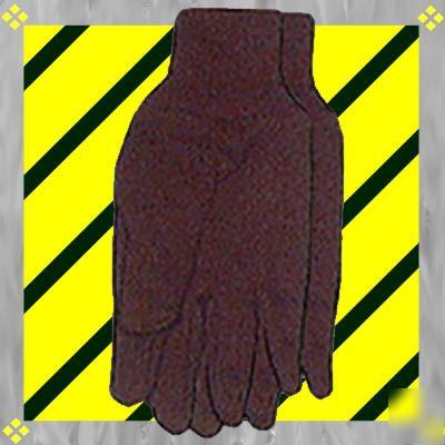 New free ship 6P brown jersey work glove to gonget done