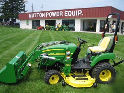 New john deere 2305 compact tractor w/ mower and loader
