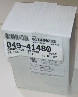 Tiger drylac powder 49/41480 candy purple 2 lb box