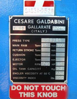 Galdabini straightening press: serial number 32249