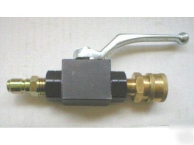 High pressure ball valve for pressure washer