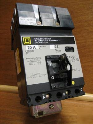 Square d i-line circuit breaker FC34090 90 amp 90A a