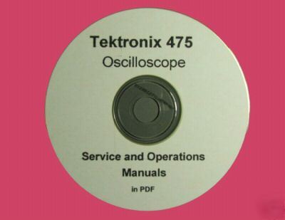 Tektronix 475 oscilloscope service & operations manuals
